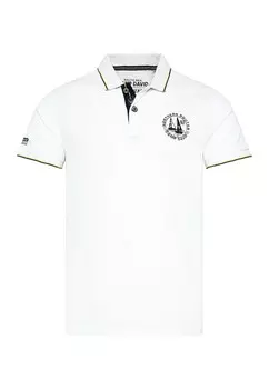 Рубашка поло MIT TIPPING-EFFEKTEN Camp David, белый