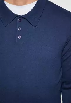 Рубашка поло Mo, темно-синий деним