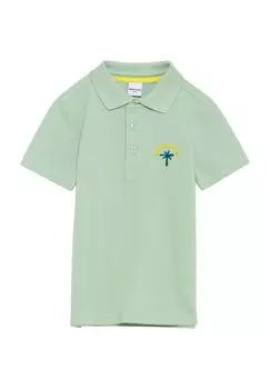 Рубашка-поло, мотив, детская Manguun, зеленый