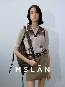 Рубашка-поло MSlan, фиолетовый