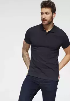 Рубашка-поло MUSTANG с вышивкой логотипа, цвет Dark Saphire