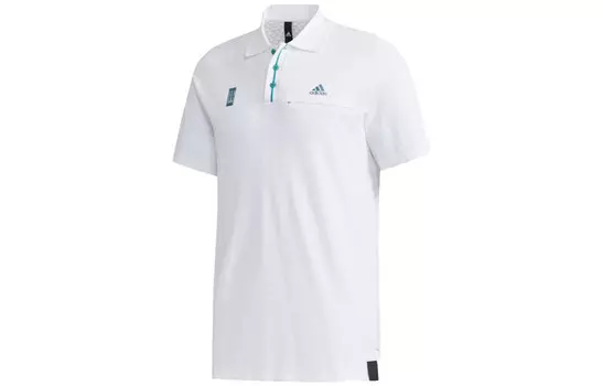 Рубашка поло мужская белая Adidas, белый