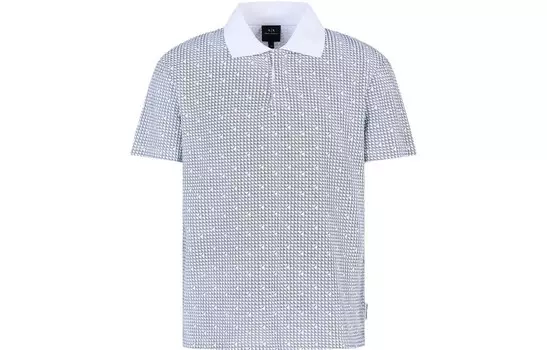 Рубашка поло мужская белая Armani Exchange, белый