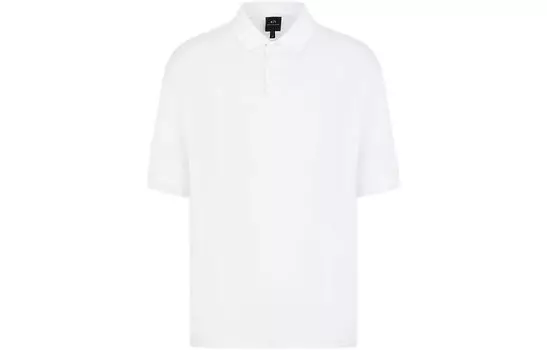 Рубашка поло мужская белая Armani Exchange, белый