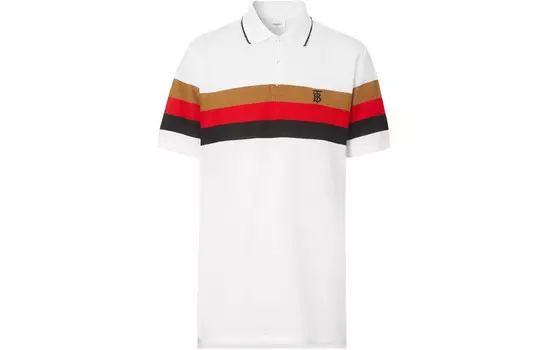 Рубашка поло мужская белая Burberry, белый