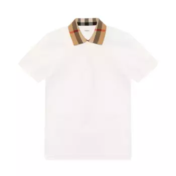 Рубашка поло мужская белая Burberry, белый