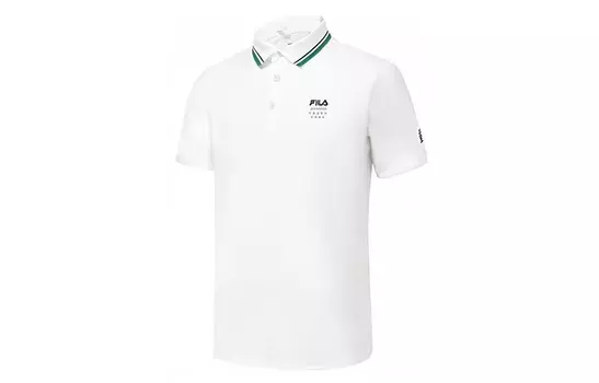 Рубашка поло мужская белая Fila, цвет Jade White