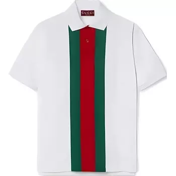 Рубашка поло мужская белая Gucci, белый