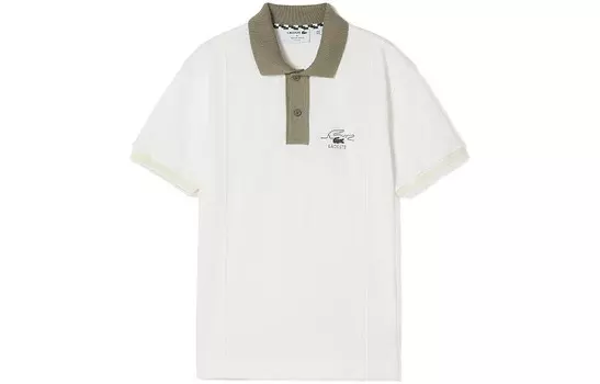 Рубашка поло мужская белая Lacoste, белый