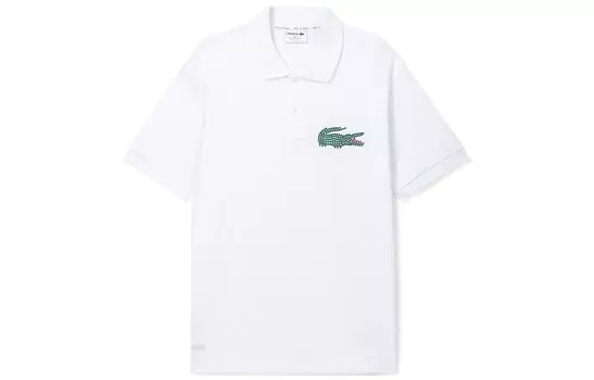 Рубашка поло мужская белая Lacoste, белый