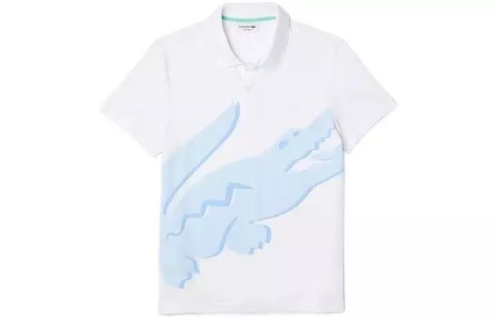 Рубашка поло мужская белая Lacoste, белый