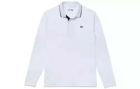Рубашка поло мужская белая Lacoste, белый