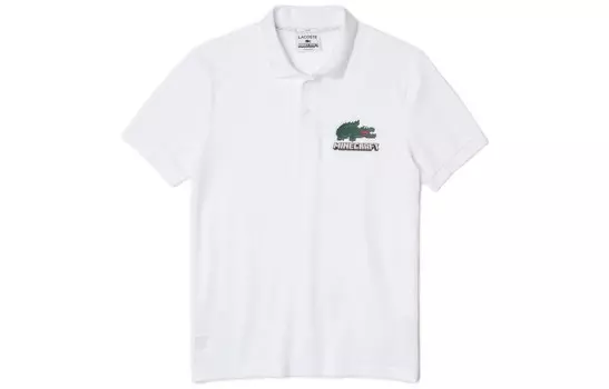 Рубашка поло мужская белая Lacoste, белый