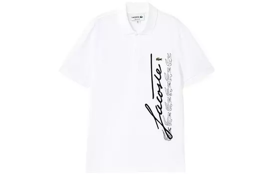 Рубашка поло мужская белая Lacoste, белый