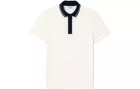 Рубашка поло мужская белая Lacoste, белый