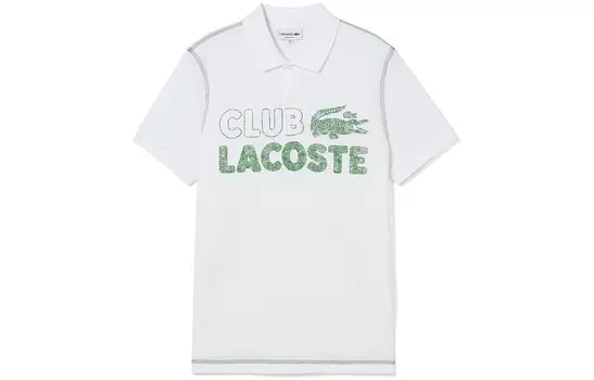 Рубашка поло мужская белая Lacoste, белый