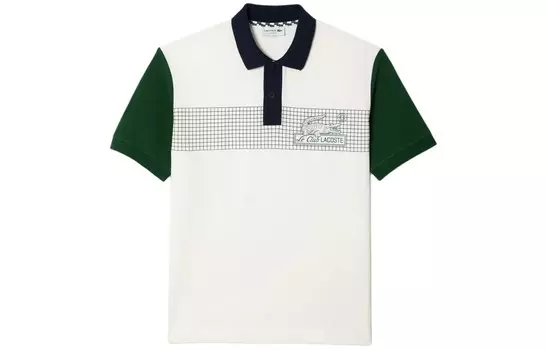 Рубашка поло мужская белая Lacoste, белый