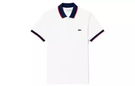 Рубашка поло мужская белая Lacoste, белый