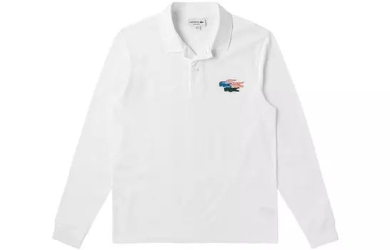 Рубашка поло мужская белая Lacoste, белый