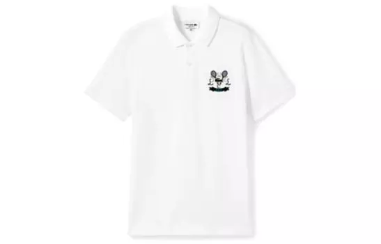 Рубашка поло мужская белая Lacoste, белый