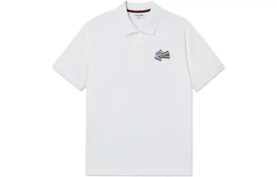 Рубашка поло мужская белая Lacoste, белый
