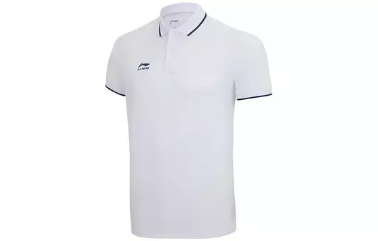 Рубашка поло мужская белая Lining, белый