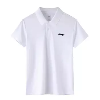 Рубашка поло мужская белая Lining, белый