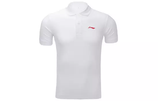 Рубашка поло мужская белая Lining, белый