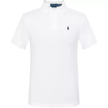 Рубашка поло мужская белая Polo Ralph Lauren, белый