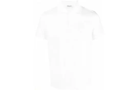 Рубашка поло мужская белая Saint Laurent, белый