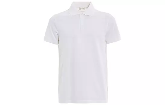 Рубашка поло мужская белая Saint Laurent, белый