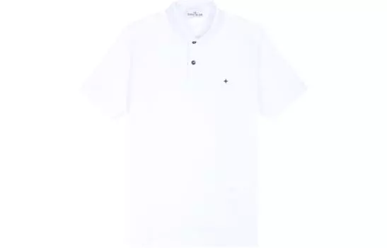 Рубашка поло мужская белая Stone Island, белый