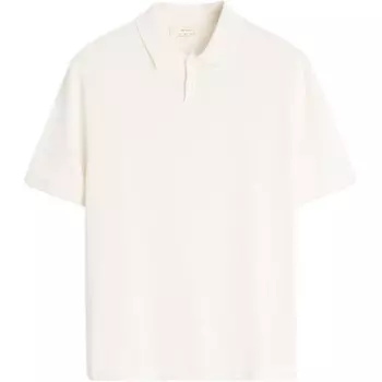 Рубашка поло мужская белая Zara, белый