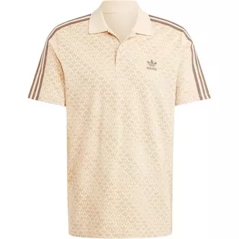 Рубашка поло мужская бежевая Adidas Originals, бежевый