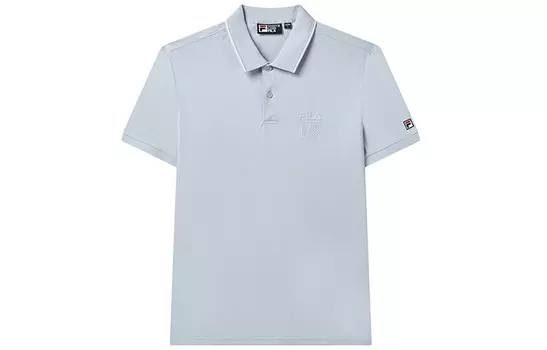 Рубашка поло мужская, бледно-фиолетовая Fila, фиолетовый