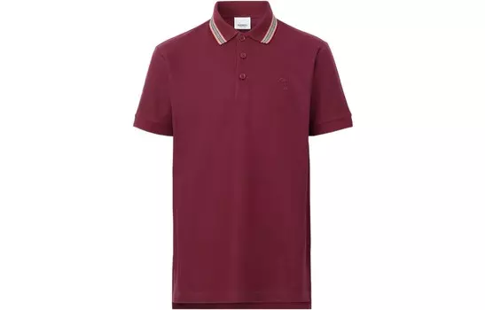 Рубашка поло мужская бордовая Burberry, бордовый