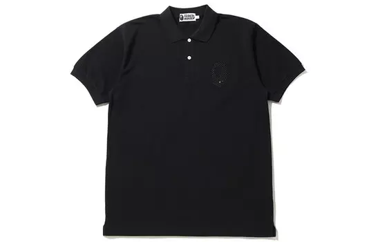 Рубашка поло мужская черная A Bathing Ape, черный