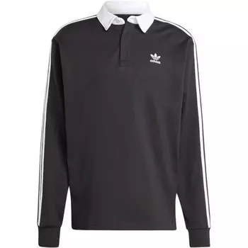 Рубашка поло мужская черная Adidas Originals, черный