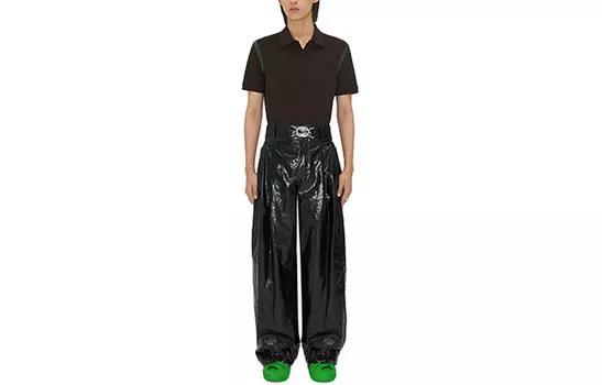 Рубашка поло мужская черная Bottega Veneta, черный