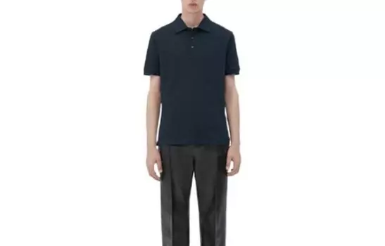 Рубашка поло мужская черная Bottega Veneta, черный
