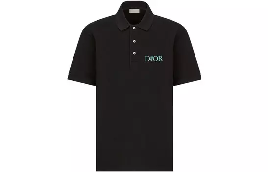 Рубашка поло мужская черная Dior, черный