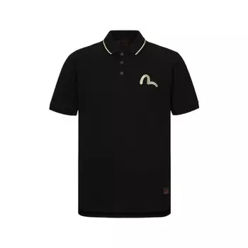 Рубашка поло мужская черная Evisu, черный