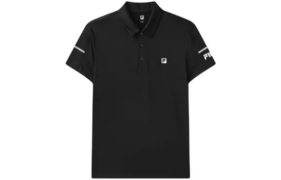 Рубашка поло мужская черная Fila, черный