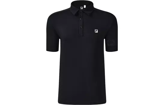 Рубашка поло мужская черная Fila, черный