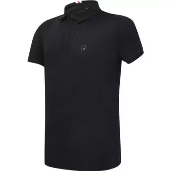 Рубашка поло мужская черная Fila, черный