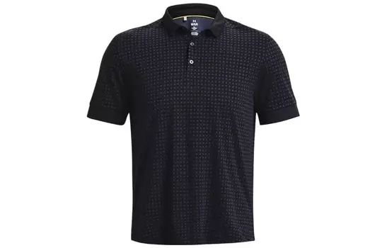 Рубашка поло мужская черная Under Armour, черный