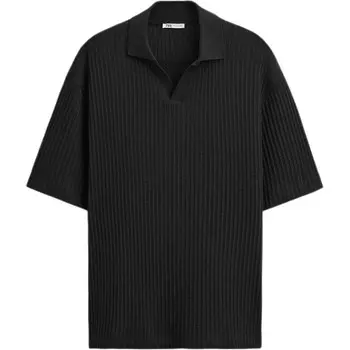 Рубашка поло мужская черная Zara, черный