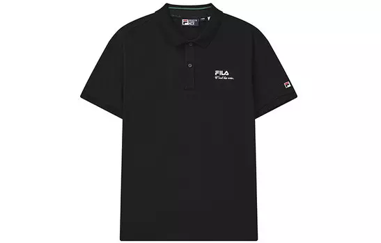 Рубашка поло мужская, цвет черный как смоль Fila, черный