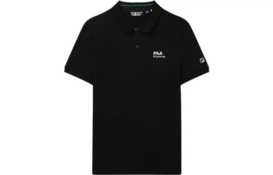 Рубашка поло мужская, цвет черный как смоль Fila, черный