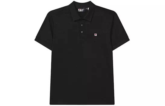 Рубашка поло мужская, цвет черный как смоль Fila, черный